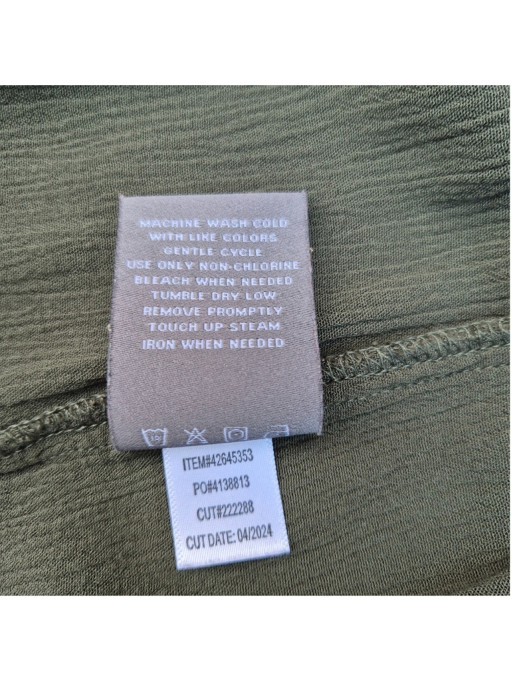 Torrid Womens Size 1 Olive Green Military Utility Jacket Peplum Hem Stretch - Picture 6 of 9